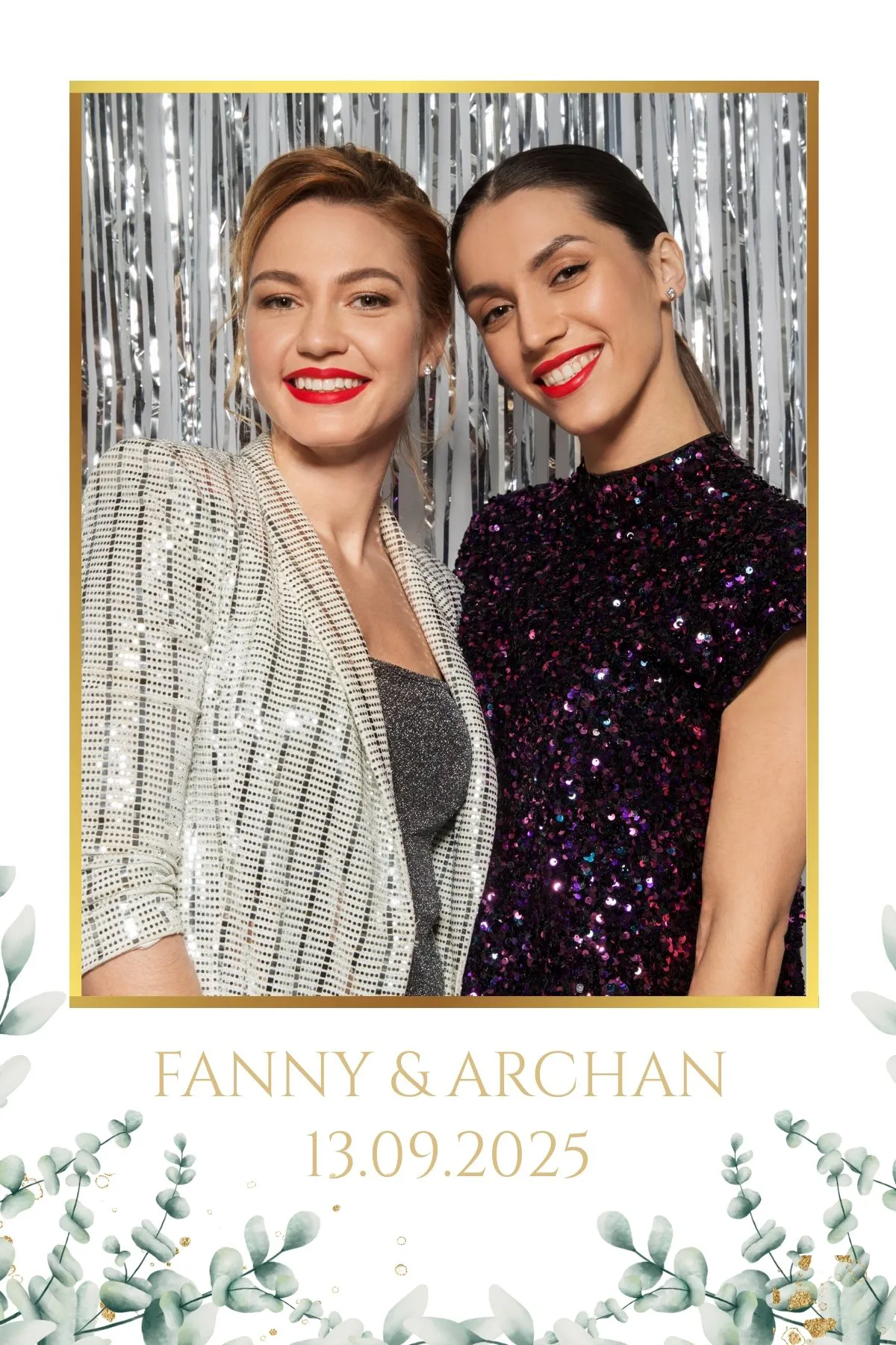 Photobooth miroir avec personnalisation graphique sur mesure